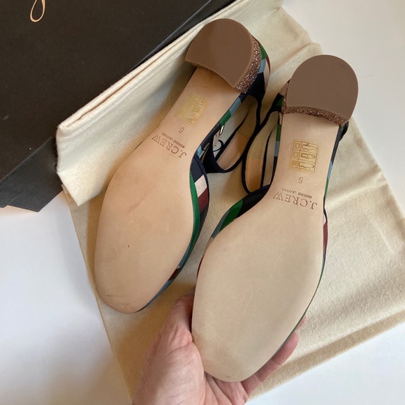 J. Crew Mary Jane Pumps with Glittery Heel 6M - Picture 6 of 9